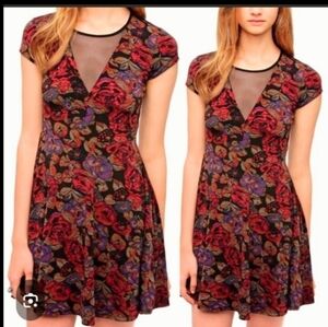 UO Kimchi Blue Floral Skater Dress sz S